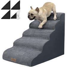 5-Step Dog Stairs for 23 Inch High Beds  20-30 Inch Couch Bed, Non-Slip Bala...