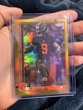 2025 Topps Chrome Football Grant Delpit #66 Gold Refractor /50 Cleveland Browns