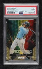 2024 Panini Prizm Prizmatic Gold Vinyl 1/1 Xavier Isaac #11 PSA 9 MINT v9t