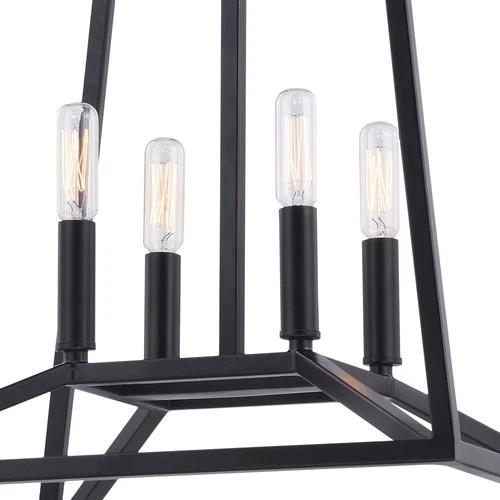 Vaxcel Lighting P0310 Hayes 4 Light 16"W Pendant - Black - Picture 4 of 11