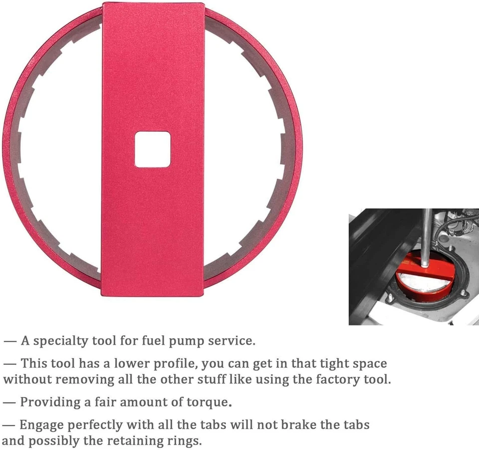 69800 Fuel Pump Socket Lock Ring Wrench Removal Tool for Volvo S60 S80 V70 XC90 - image 3 of 4