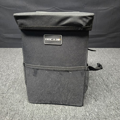 Beicarin Car Trash Can w/Lid Hanging Collapsible Waterproof Leakproof Organizer