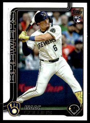 collins /コリンズ　アルミケ－ス　ビンテ-ジ！！　入手困難です！！ 2025 Topps Series 2 #657 Isaac Collins Milwaukee Brewers Rookie | eBay