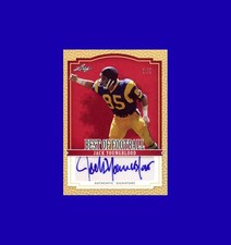 Jack Youngblood 2012 Leaf Best of Football RED Autograph AUTO #'d 3/5 Gem Mint