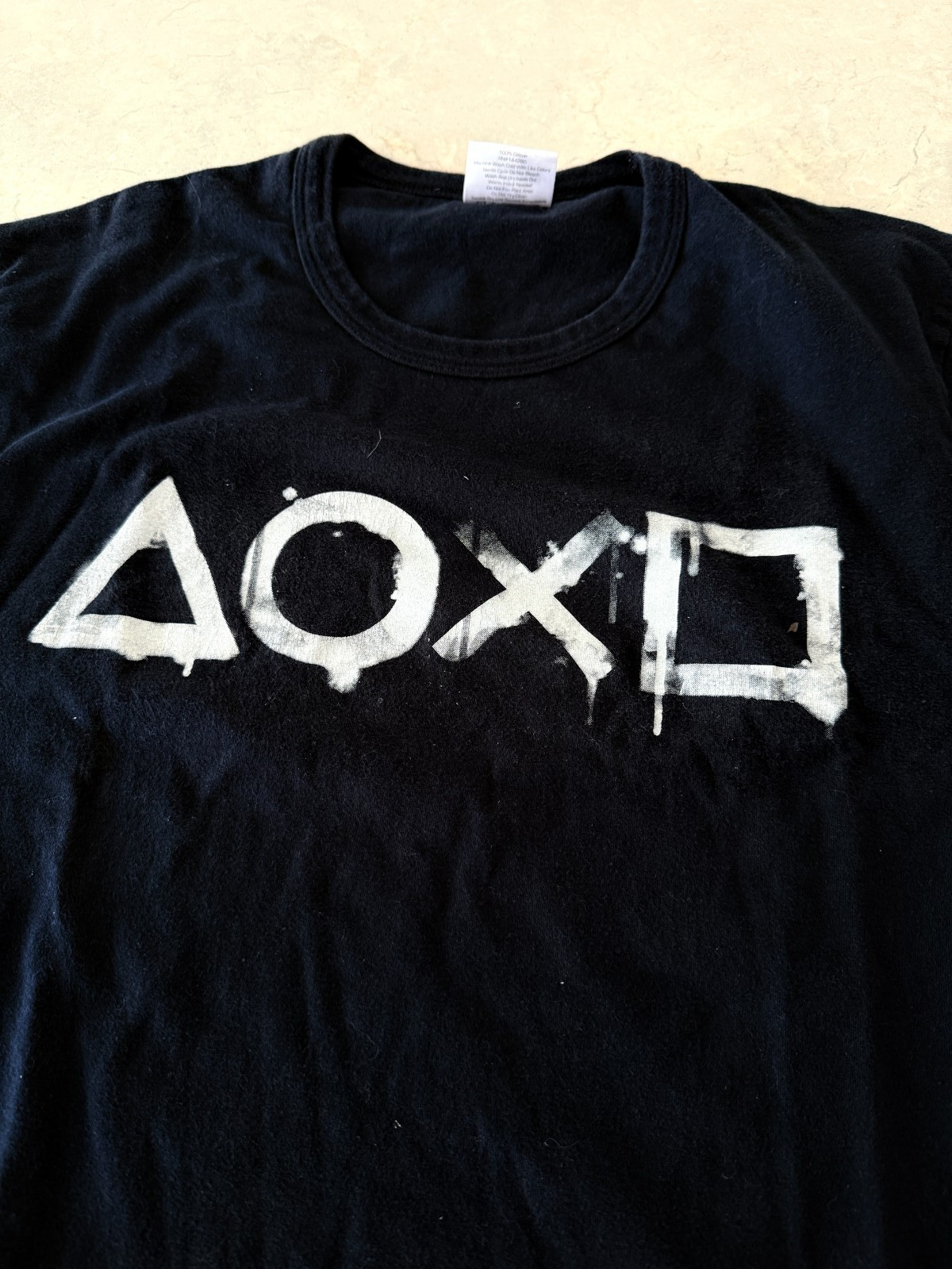 Sony Playstation Controller Distressed Buttons Bl… - image 1