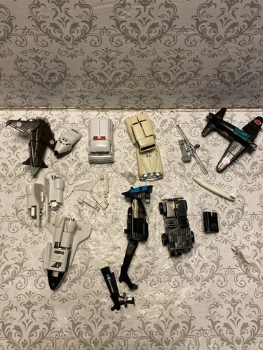 Vintage Tonka Go Bots Junk Lot of Parts Figures