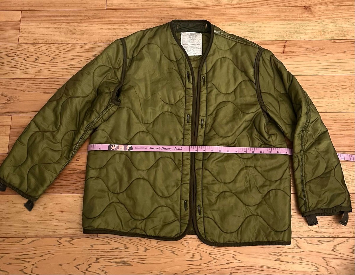 VINTAGE M65 U.S. ARMY MENS FIELD JACKET LINER MILITARY SIZE MEDIUM