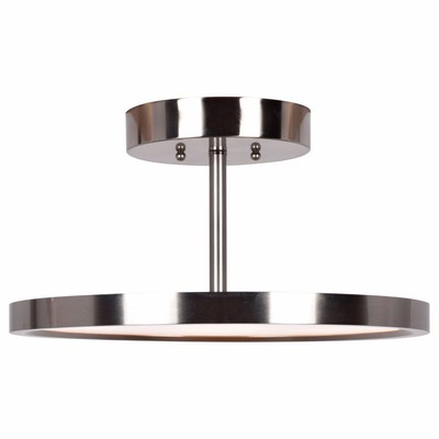 Access Lighting 20494LEDD-BS/ACR Sphere-28W 1 Led Semi-Flush Mount In