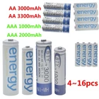 Lot of AA AAA NI-MH Rechargeable Batteries 3300mAh 3000mAh 2000mAh 1000mAh US
