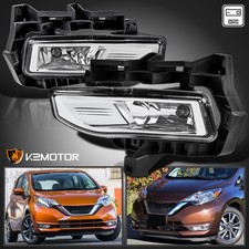 Fits 2017-2019 Versa Note Hatchback Clear Fog Lights Driving Lampsswitch 17-19