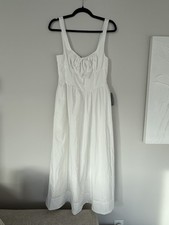 ASTR the Label XS WHITE MILKMAID MIDI DRESS