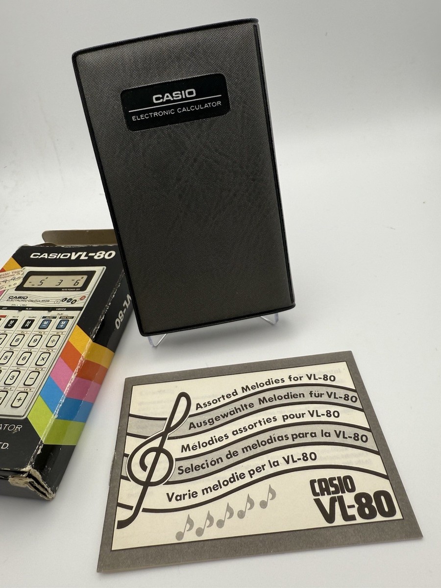 Casio VL-80 Synthesizer Keyboard/Calculator, 80s Era, Japan RARE