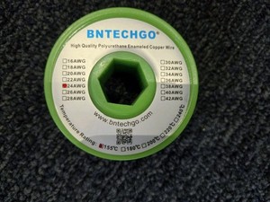 24 AWG Magnet Wire - Enameled Copper Wire - Enameled Magnet Winding Wire - 4 ...