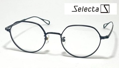 Selecta 87-5033-3 Matt Schwarz Brille Crown Panto Hergestellt in Japan Asiati...