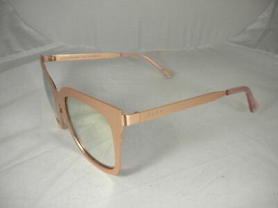 DIFF Eyewear Ella Sunglasses DIFF Designer Ella Sunglasses Gorgeous Rosegold Color With  main image 3