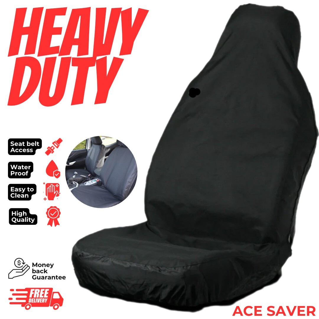 Black Single Heavy Duty Waterproof Drivers or Passenger Car Van