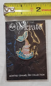 Beneath the Waves OwlCrate monthly pin December 2021 Box 82