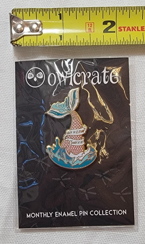 Beneath the Waves OwlCrate monthly pin December 2021 Box 82