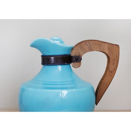 Gladding-McBean Franciscan Montecito Table Ware Coffee Carafe in Turquoise Blue - Picture 5 of 10