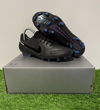 Nike Tiempo Legend 9 Elite FG Black Dark Smoke Grey Size 5.5M/7W CZ8482-001