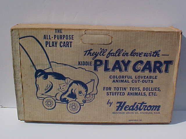 1950's HEDSTROM KIDDIE PLAY CART STYLE No. 6325 PUPPY SEALED OLD STOCK MIB 