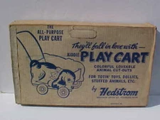 1950's HEDSTROM KIDDIE PLAY CART STYLE No. 6325 PUPPY SEALED OLD STOCK MIB 