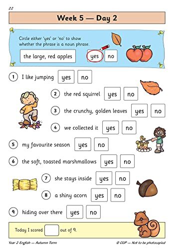 KS1 English Year 2 Daily Practice Book Autumn Term CGP Year 2 Daily Workbooks - Bild 6 von 10