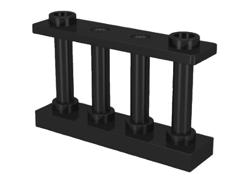 Black LEGO (R) Fences