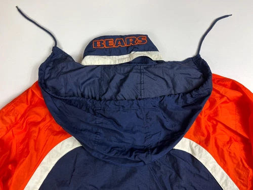 Vintage 90s Starter NFL ProLine Chicago Bears Windbreaker Jacket Hooded Sz XL - Picture 6 of 16