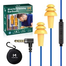 Work Earbuds Headphones,Safety Industrial Ear Plugs Headphones with mic and V...