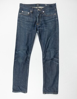 APC Jeans Adult 28x29 Blue Denim Pants Selvedge New Cure H Button Fly Casual