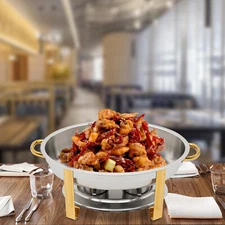 Chafing Dish Buffet Set Stainless Steel Food Warmer Chafer Complete Set Gold