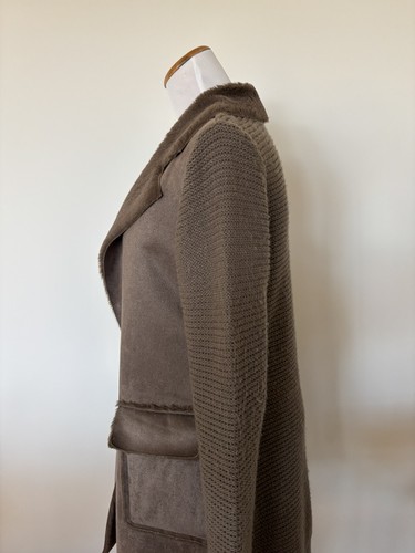 Anthropologie Ultra Suede Faux Fur Collar Coat Sz SMALL EXCELLENT COND - Picture 7 of 15