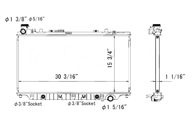 Conjunto de radiador para Chevrolet Caprice 6 0L 2012 2013 2014 2015 y SS 6 2L Foto 3 de 3