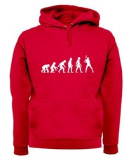 Evolution of Man Baseball - Adult Hoodie / Sweater - Base Ball Player Bat Love