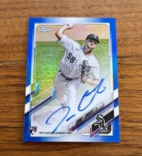 2021 Topps Chrome True Blue Refractor /150 Jimmy Lambert #RA-JL Rookie Auto RC