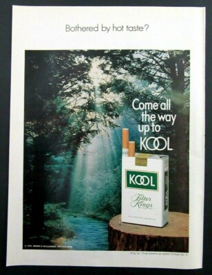1971 KOOL Menthol Cigarettes Magazine Ad - Bothered by Hot Taste? | eBay