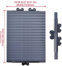 28''x65''Pleated Shade Window Blind Sun UV Half Blackout Blind Roller Car window