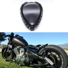 Motorcycle Bobber Soft Leather Solo Seat Spring For Honda Shadow VLX 600 VT600C