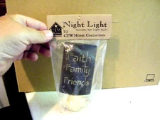 CTW Home Collection Metal Night Light Faith Family Friends New In Packaging.