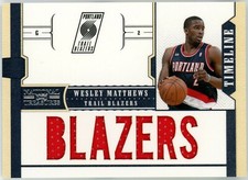 2010-11 National Treasures Timeline Wesley Matthews Jersey 35/99 #29