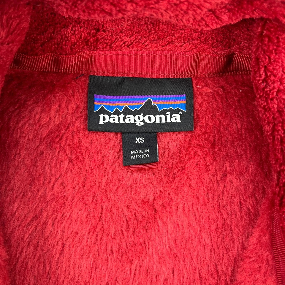 Patagonia Re-Tool 抓绒背心女式 XS 红色全拉链模拟领 Polartec — 第 4/4 张图片