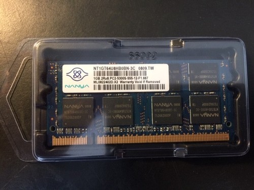 Nanya 1GB Laptop Memory RAM, 200 PIN, NT1GT64U8HB0BN-3C, ML0822402D.X2 ...