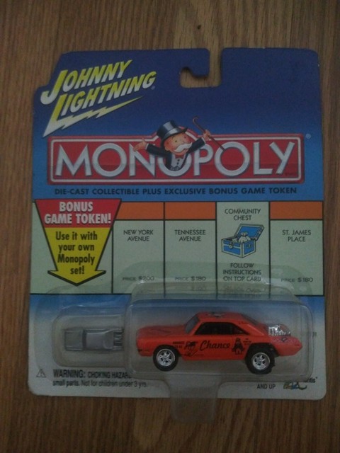 johnny lightning monopoly cars