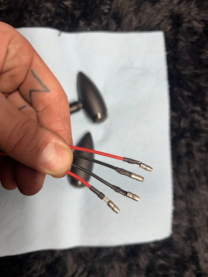 Metal Turn Signals Bullet Style After Market Universal Left/right - Image 2 of 4