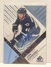 2016-17 SP Game Used Authentic Rookies Blue Josh Morrissey #192 Rookie Auto RC