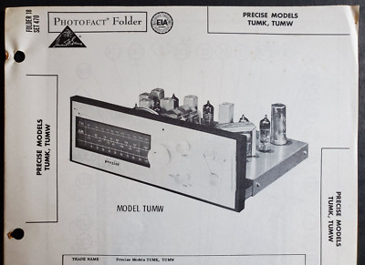 PRECISE MODELS TUMK & TUMW AM-FM RADIO PHOTOFACT
