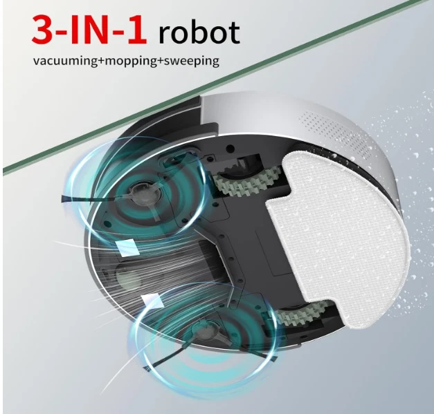 OKP K5 Robot Slim Vacuum Cleaner | Wiping Pet Hair Hard Floor | Wifi App Alexa - Image 2 of 4