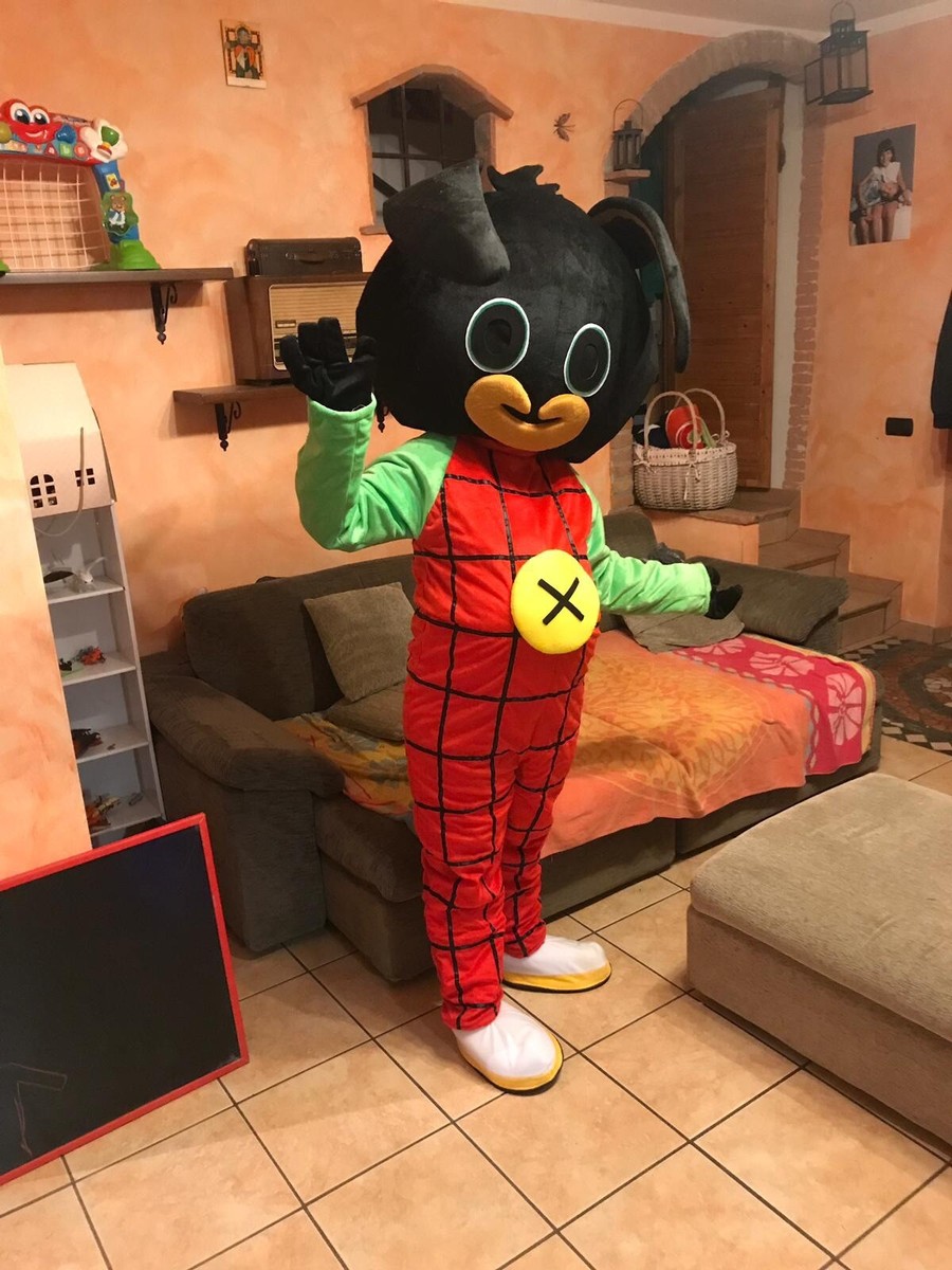 Costume Mascotte Coniglietto Per Adulto – Halloween Festa Compleanno – Taglia Unica
