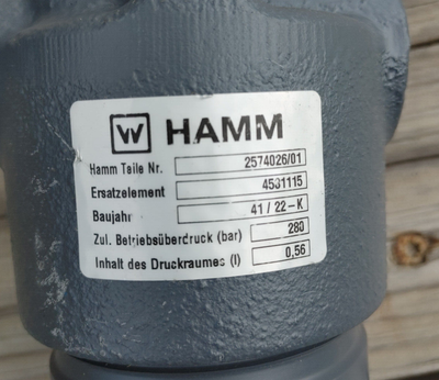 HAMM 2574026 HYDRAULIC PRESSURE HOUSING FILTER WX2574026 John 